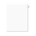 The Workstation Style Legal Side Tab Divider Title - 26 Letter White 25-Pack TH39325